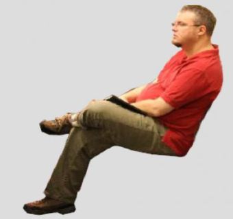 写实男人坐姿SU模型下载_sketchup草图大师SKP模型