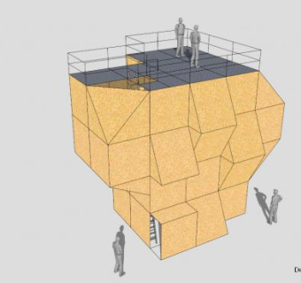 装饰墙攀岩墙SU模型下载_sketchup草图大师SKP模型