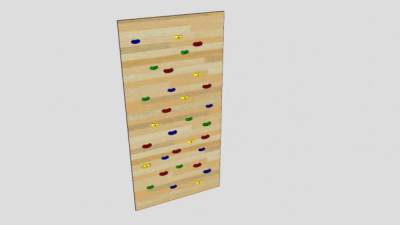 装饰攀岩墙SU模型下载_sketchup草图大师SKP模型