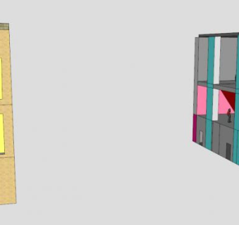 发电站攀岩墙SU模型下载_sketchup草图大师SKP模型