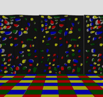 装饰墙徒手攀爬SU模型下载_sketchup草图大师SKP模型
