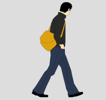 背挎包男士SU模型下载_sketchup草图大师SKP模型