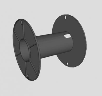 塑料滚线盘的SU模型_su模型下载 草图大师模型_SKP模型
