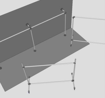 服饰衣服架SU模型下载_sketchup草图大师SKP模型