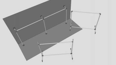 服饰衣服架SU模型下载_sketchup草图大师SKP模型