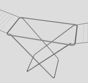 衣物晾衣架SU模型下载_sketchup草图大师SKP模型