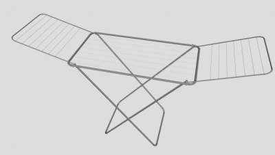 衣物晾衣架SU模型下载_sketchup草图大师SKP模型