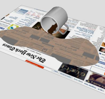 华盛顿报道报纸SU模型下载_sketchup草图大师SKP模型