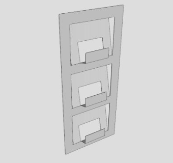 杂志报纸架SU模型下载_sketchup草图大师SKP模型
