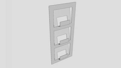 杂志报纸架SU模型下载_sketchup草图大师SKP模型