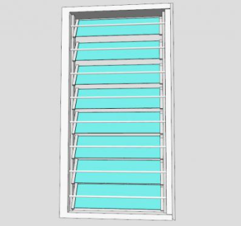 现代窗口面板SU模型下载_sketchup草图大师SKP模型