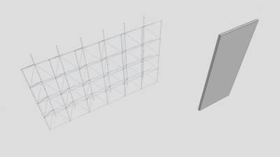 现代标准面板SU模型下载_sketchup草图大师SKP模型