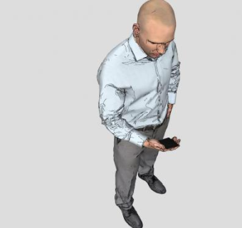 写实人物商务男人SU模型下载_sketchup草图大师SKP模型