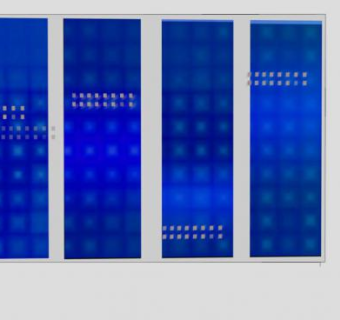 蓝色装饰面板SU模型下载_sketchup草图大师SKP模型