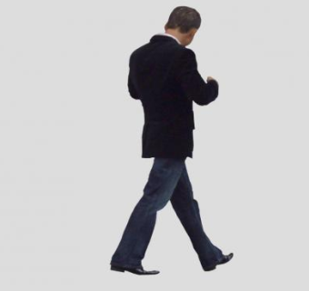 行走的商务男人SU模型下载_sketchup草图大师SKP模型