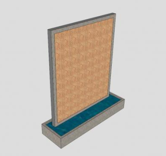 墙装饰面板SU模型下载_sketchup草图大师SKP模型