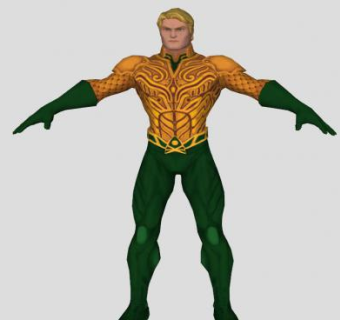 金发游戏男性人物SU模型下载_sketchup草图大师SKP模型