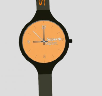 钟表运动手表SU模型下载_sketchup草图大师SKP模型