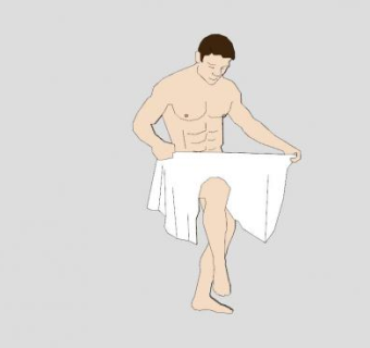 洗澡的男人SU模型下载_sketchup草图大师SKP模型
