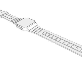 金属手表SU模型下载_sketchup草图大师SKP模型