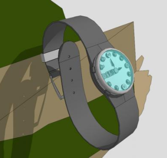 腕表手表SU模型下载_sketchup草图大师SKP模型