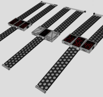 手表腕表播放器SU模型下载_sketchup草图大师SKP模型