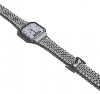 数字手表SU模型下载_sketchup草图大师SKP模型