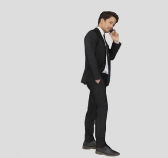 商务西服男士SU模型下载_sketchup草图大师SKP模型
