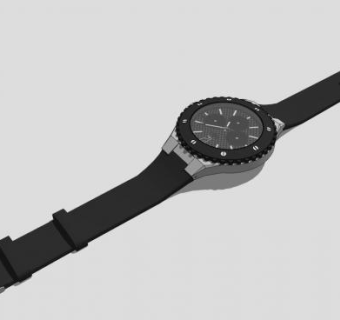 时尚简易手表SU模型下载_sketchup草图大师SKP模型