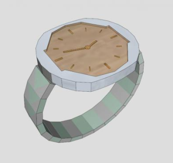 手表钟表腕表SU模型下载_sketchup草图大师SKP模型