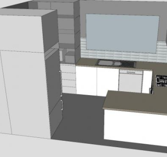 厨房场所装修SU模型下载_sketchup草图大师SKP模型