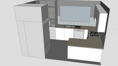 厨房场所装修SU模型下载_sketchup草图大师SKP模型