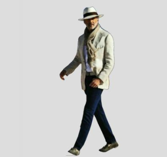 便装中年男士SU模型下载_sketchup草图大师SKP模型