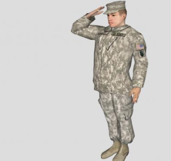 美国公职人员SU模型下载_sketchup草图大师SKP模型