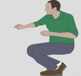 坐着的男性设计师SU模型下载_sketchup草图大师SKP模型