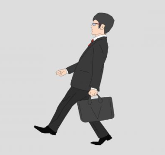 行走的职场男人SU模型下载_sketchup草图大师SKP模型