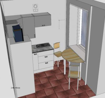 赫鲁钦厨房SU模型下载_sketchup草图大师SKP模型