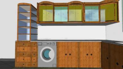 厨房家具家装SU模型下载_sketchup草图大师SKP模型