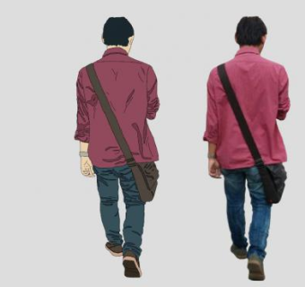 衬衫挎包男人SU模型下载_sketchup草图大师SKP模型