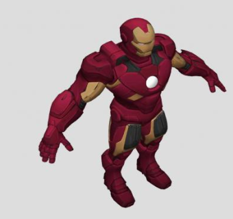 漫威钢铁侠人物SU模型下载_sketchup草图大师SKP模型