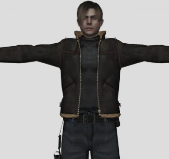 生化危机人物肯尼迪SU模型下载_sketchup草图大师SKP模型