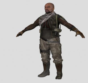 巴恩斯男人人物SU模型下载_sketchup草图大师SKP模型