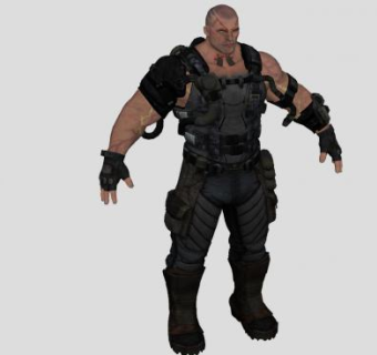 游戏人物班恩SU模型下载_sketchup草图大师SKP模型