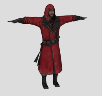 刺客信条人物尼古拉SU模型下载_sketchup草图大师SKP模型