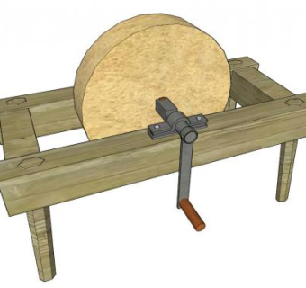 老式手摇台钻su模型_su模型下载 草图大师模型_SKP模型