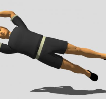 男性足球守门员SU模型下载_sketchup草图大师SKP模型