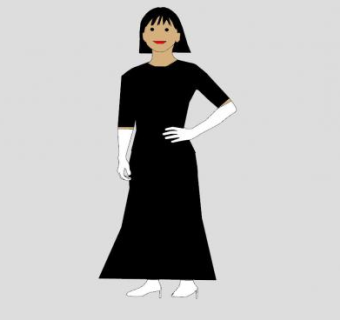 优雅的女士SU模型下载_sketchup草图大师SKP模型