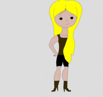 时尚年轻女孩SU模型下载_sketchup草图大师SKP模型