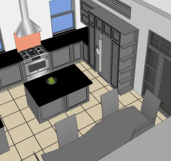 厨房电器烟囱SU模型下载_sketchup草图大师SKP模型