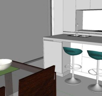 索尔兹伯里厨房SU模型下载_sketchup草图大师SKP模型